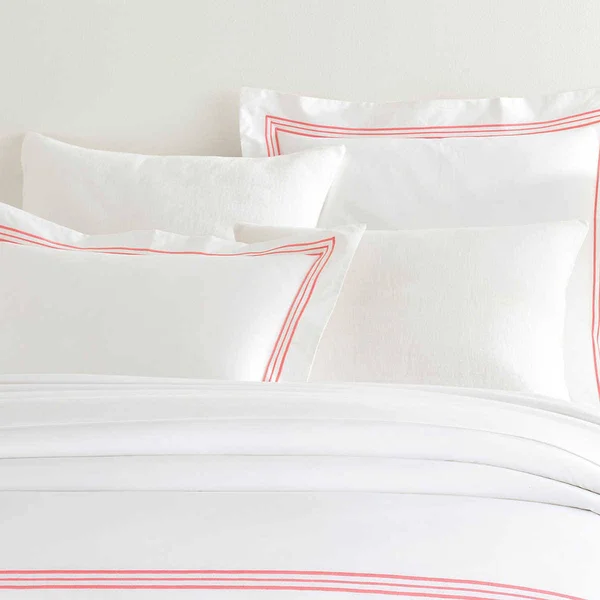 Pine Cone Hill - Trio Coral Sham - Euro