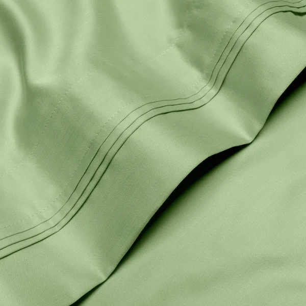 Egyptian Cotton Sheet Set - 1000-Thread Count, Solid Sage, Queen