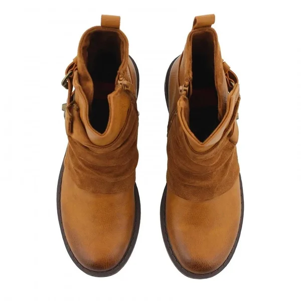 Rieker 92264-24 Tan 38 EU Womens Ankle Boots