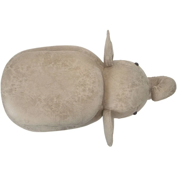 Critter Sitters Tan Elephant Animal Shape Storage Ottoman