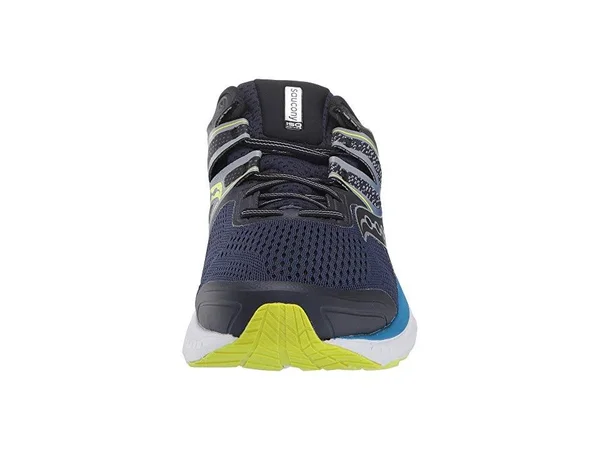 Saucony Men's Omni ISO Running Shoe Navy/Blue/Citron