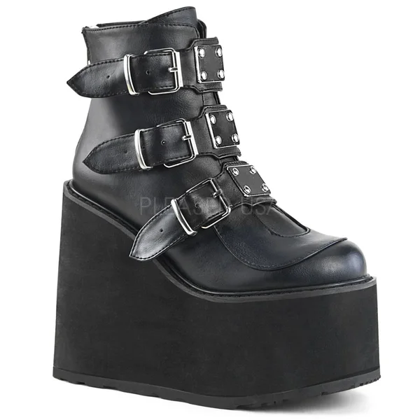 Demonia - Swing-105 12 - White Vegan Leather