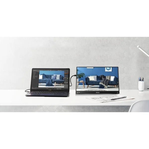 Asus ZenScreen MB16ACV 15.6x22 LED LCD Monitor - 16:9 - Silver