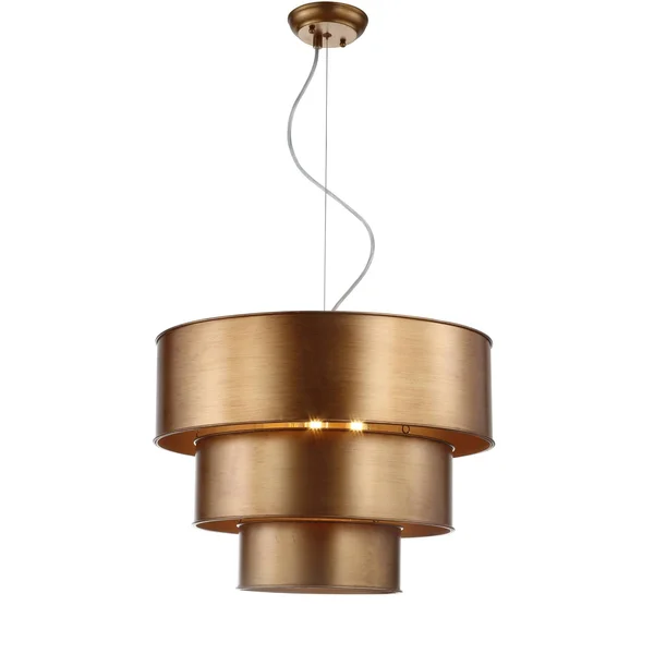 Jonathan Y Lynn 21x22 3-Tier LED Pendant - Gold