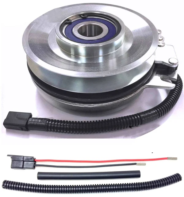 Bundle - 2 Items: PTO Electric Blade Clutch, Wire Harness Repair Kit. Compatible With/Replacement for Yazoo Kees PTO Clutch 1026