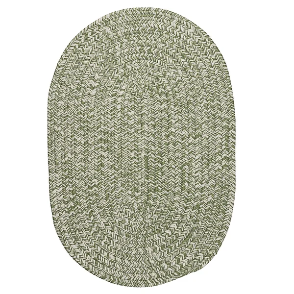 Colonial Mills Howell Tweed Green Rug - 2 ft x 4 ft Oval