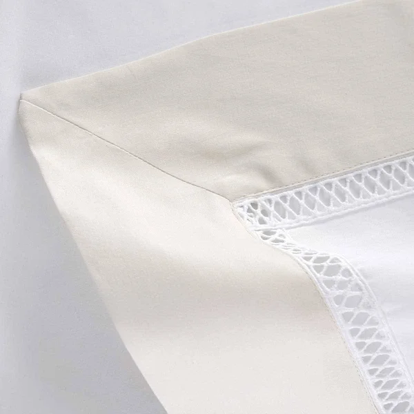 Yves Delorme Walton Bedding - Nacre (ivory), King Sham
