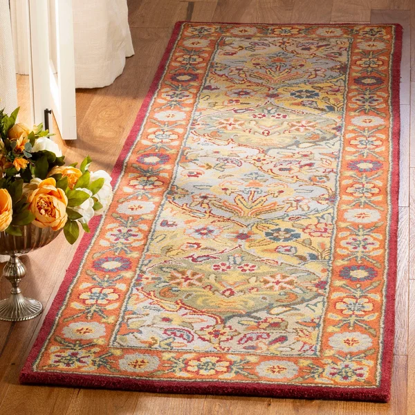 Safavieh Heritage Multi/Red 8 ft. x 8 ft. Round Area Rug