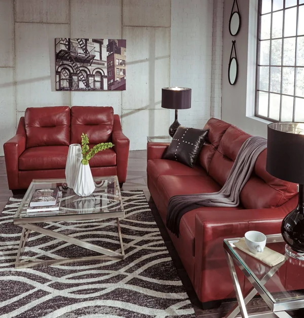 Signature Design by Ashley Kensbridge Crimson Queen Sofa Sleeper