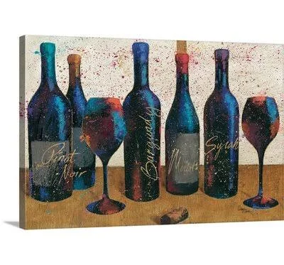 &Wine Splash Light I Vintage Advertisement Great Big Canvas Format: Canvas, Size: 24x22 H x 36x22 W x 1.5x22 D