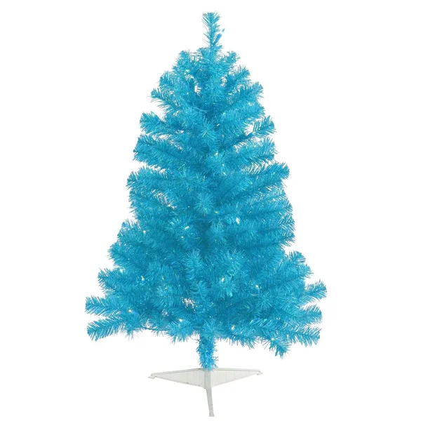 Vickerman 3& Sky Blue Christmas Tree with Teal LED Lights