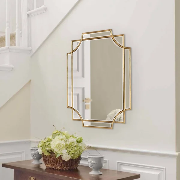 Kate and Laurel Minuette Decorative Framed Wall Mirror (18x24 - Silver)