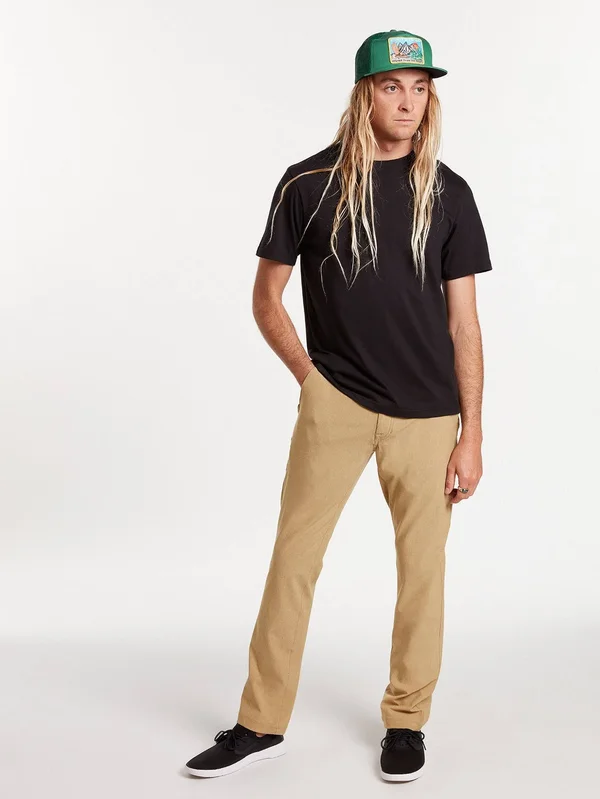 Volcom Frickin Surf N& Turf Static Hybrid Men's Pants - Dark Khaki, Size 28