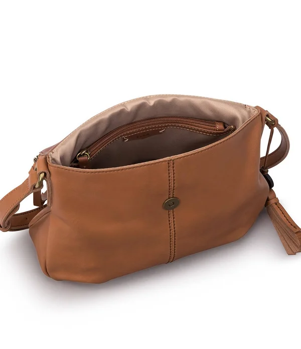 The Sak Buena Small Flap Crossbody Tobacco