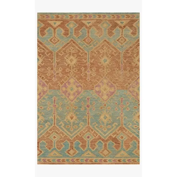 Loloi Gemology GQ-02 7&9x22 x 9&9x22 Spice - Teal Rug