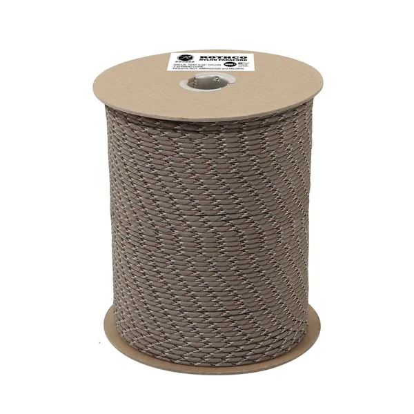 Rothco Coyote Brown Nylon Paracord 550lb 1000 Feet Spool