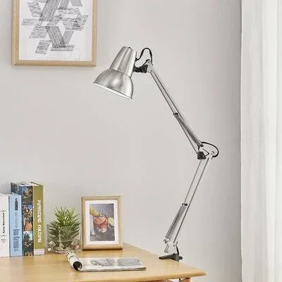 Edlohman 28x22 Desk Lamp Ebern Designs Shade Color: Stain Nickel