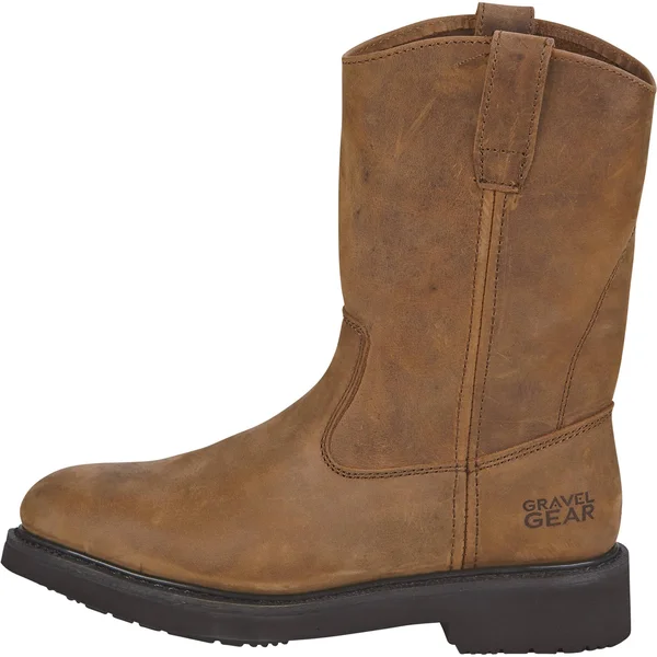 Gravel Gear Men's 10inch Wellington Boots - Brown - Size 11