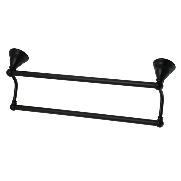 Kingston Brass BA556318MB Royale 18x22 Dual Towel Bar, Matte Black