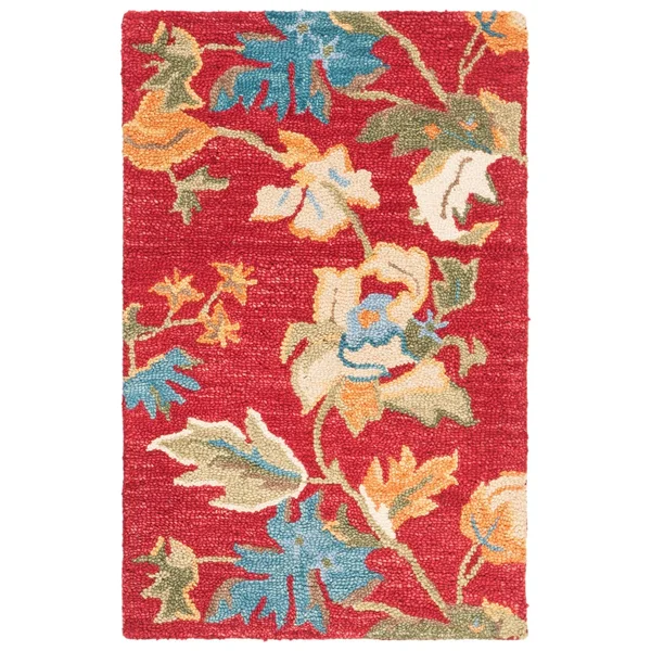 Safavieh Blossom BLM672A Red - Multi 4& x 6& Area Rug