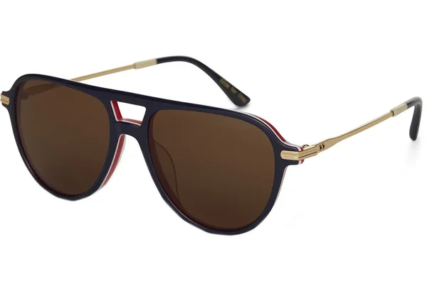 Toms Beckett Navy Multi Lamination Brown Polarized Lens