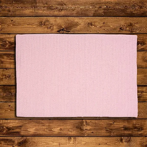 Colonial Mills Westminster Braided Rug Blush Pink, Size: 7 x 9 ft.