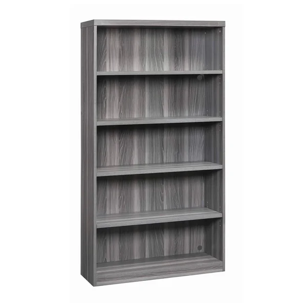 Mayline Aberdeen 5 Shelf Bookcase Gray Steel [AB5S36LGS]