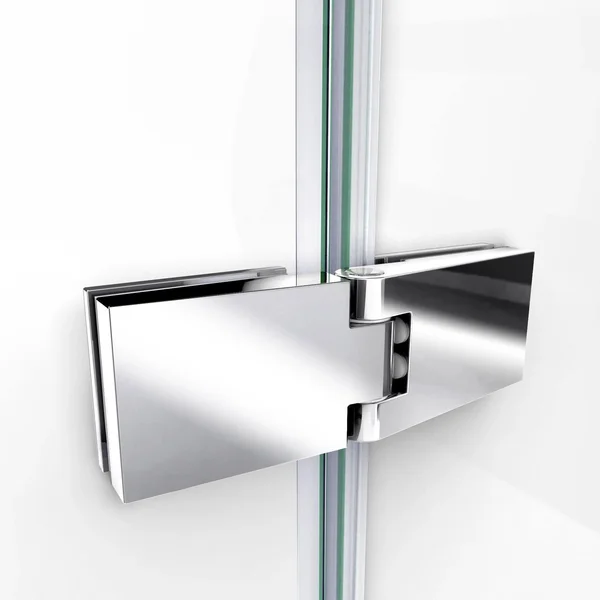 DreamLine SHDR-3445720-04 45 in. Aqua Ultra Frameless Hinged Shower Door - Brushed Nickel