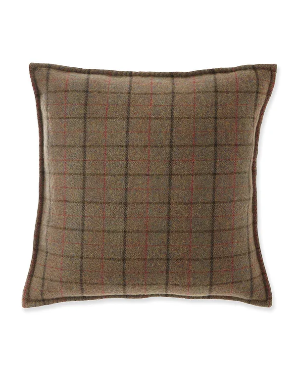 Ralph Lauren Grosvner Plaid Throw Pillow - Green