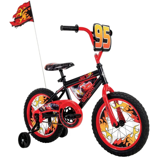 Huffy Cars 16x22 Kids& Bike - Black