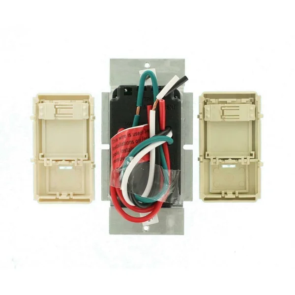 Leviton IPE04-1LZ IllumaTech 400VA 300W Preset Electronic Low-Voltage Slide Dimmer