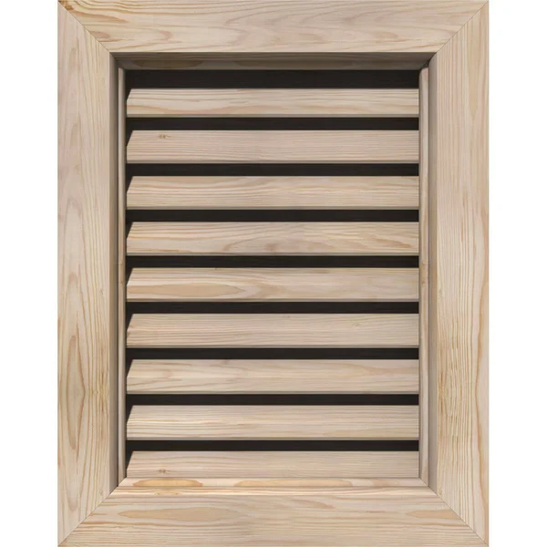 Ekena Millwork GVWVE26X2000SFPPI 26x22W x 20x22H Vertical Gable Vent (31x22W x 25x22H Frame Size): Primed, Functional, Smooth Pi