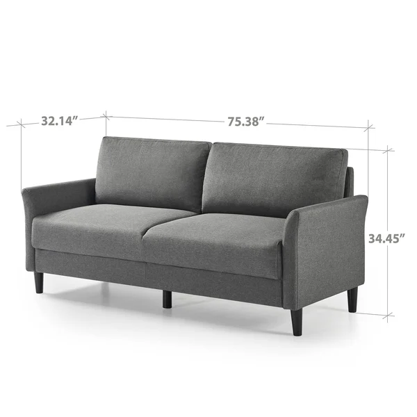 Zinus Jackie Sofa - Dark Grey, Gray