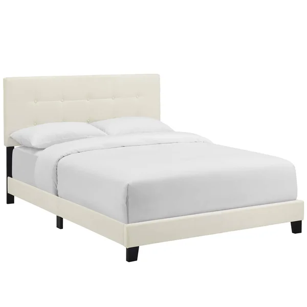 Modway Amira Twin Performance Velvet Bed - Gray