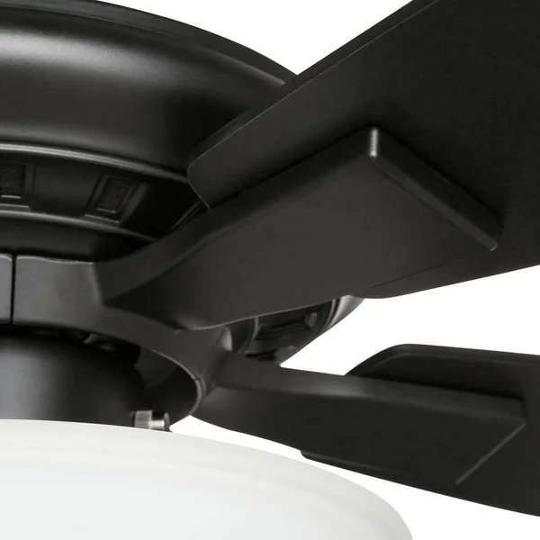 Hampton Bay Menage 52x22 Integrated LED Indoor Low Profile Matte Black Ceiling Fan