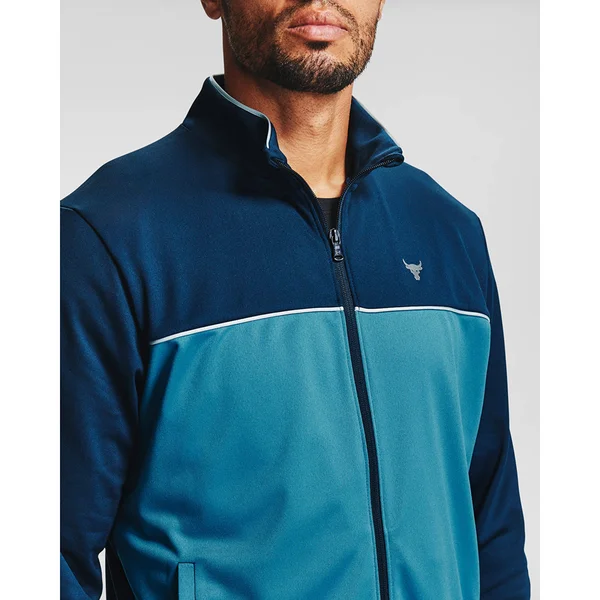 Under Armour Men's Project Rock Knit Track Jacket - Navy, SM