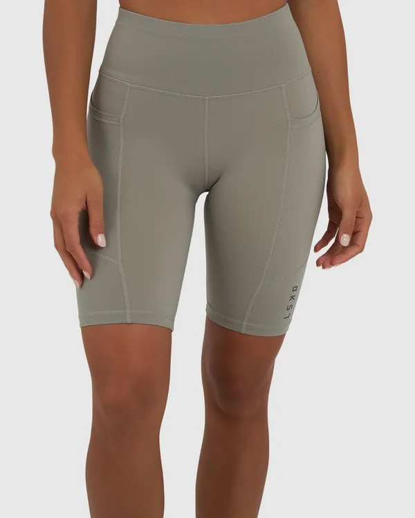 LSKD Womens Rep Bike Short - Gravity, Gravity Womens Leggings, Gym Tights, Size 10
