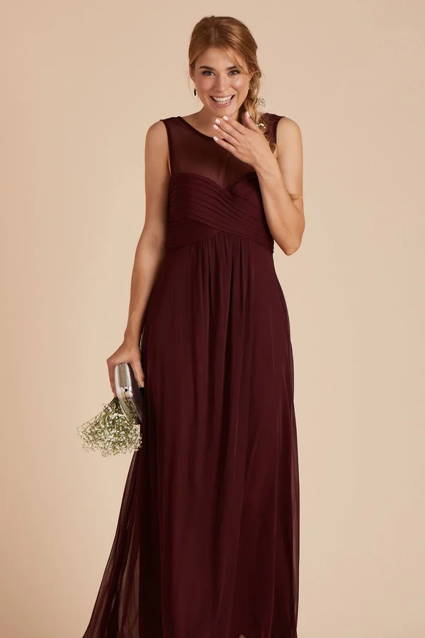 Birdy Grey Ryan Bridesmaid Dress in Cabernet M, Cabernet