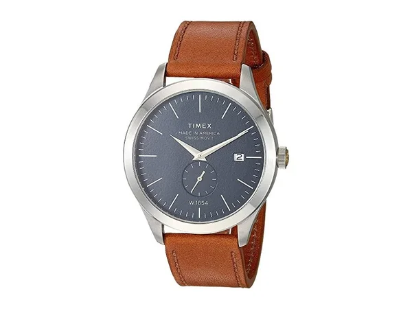 Timex American Documents 41mm Leather Strap Watch