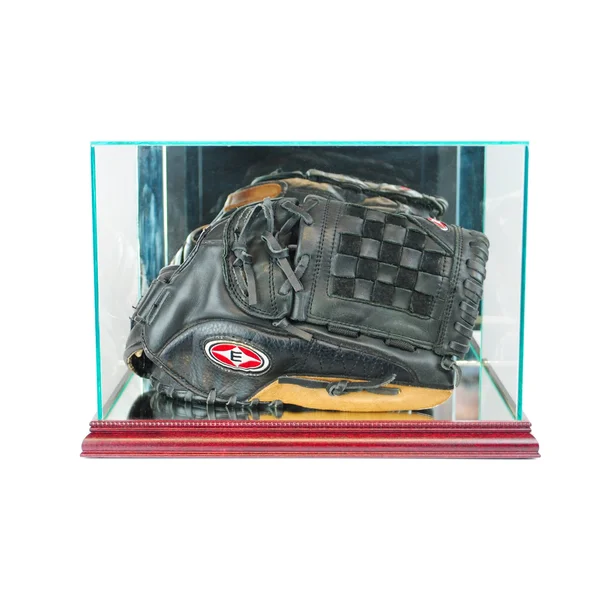 Perfect Cases MLB Rectangle Baseball Glove Glass Display Case - Cherry