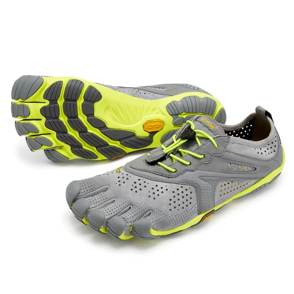 Vibram Men's V Running Shoe, Grey/Yellow, 14-15