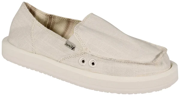 Sanuk Donna Soft Top Hemp 10 Women's White