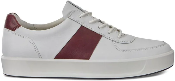 Ecco Men's Soft 8 Sneaker - White - Rust