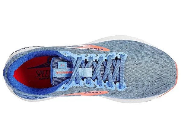 Brooks - Ravenna 11| Women's Blue/Coral, 9.5