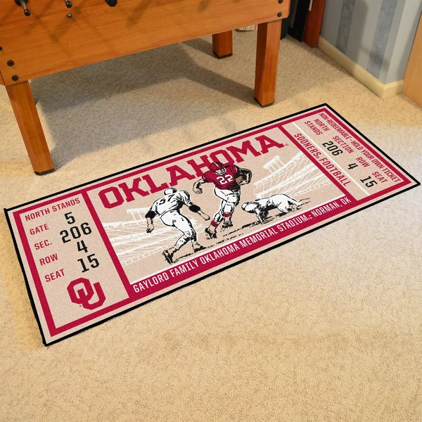 University of Oklahoma Ticket Runner 30x22x72x22