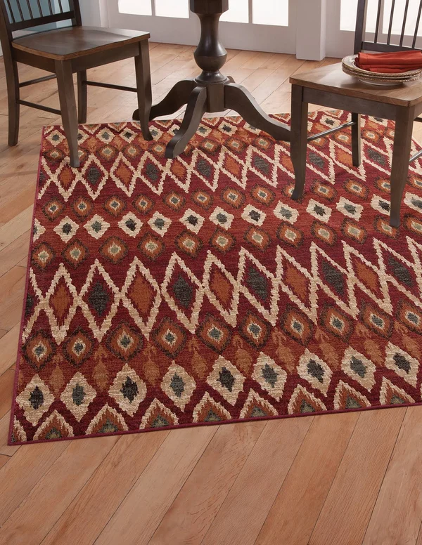 Abacasa 7021-5x8 Sonoma Backgammon Rust/Red Area Rug