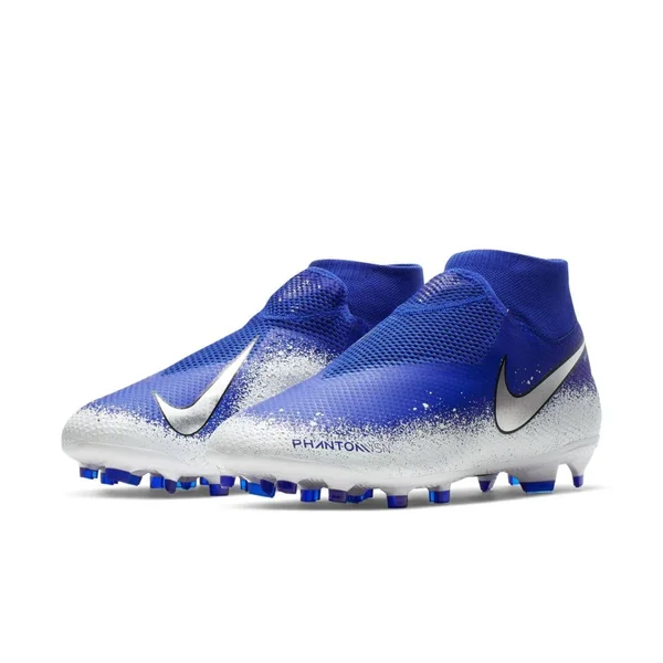 Nike Phantom Vision Pro DF FG Soccer Cleats Blue-White - 11