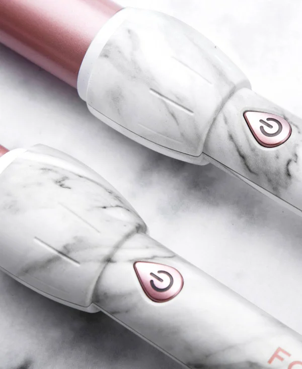 Foxybae White Marble Rose Gold Curling Wand