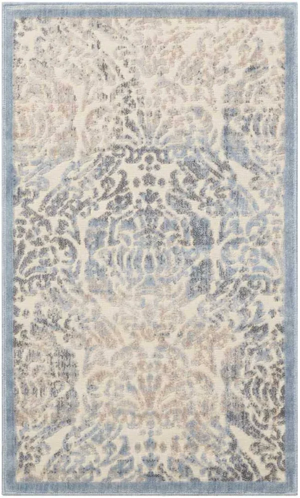 Nourison Graphic Illusions Area Rug - Ivory, 5&3x22 x Round