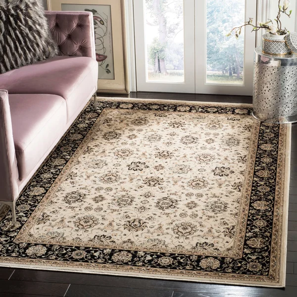 Safavieh Persian Garden Peg608D 4&0x22 x 5&7x22 Ivory, Black Area Rug